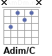 Аккорд Adim/C