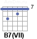 Аккорд B7(VII)