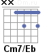 Аккорд Cm7/Eb