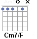 Аккорд Cm7/F