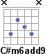 Аккорд C#m6add9