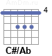 Аккорд C#/Ab