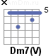 Аккорд Dm7(V)