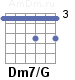 Аккорд Dm7/G