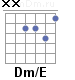 Аккорд Dm/E