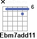 Аккорд Ebm7add11