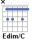 Аккорд Edim/C