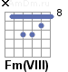 Аккорд Fm(VIII)