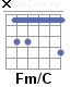 Аккорд Fm/C