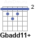 Аккорд Gbadd11+