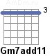 Аккорд Gm7add11