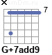 Аккорд G+7add9