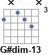 Аккорд G#dim-13